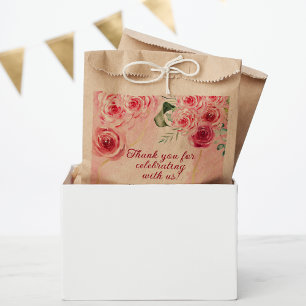 Magenta Rosa Kraft Braun Gefälligkeitstaschen Geschenktütchen