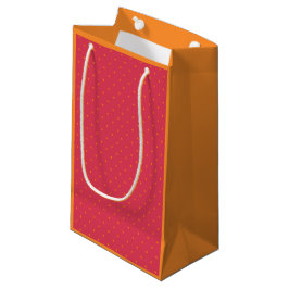 Magenta Rosa mit Goldfisch-Orangenflecken Kleine Geschenktüte