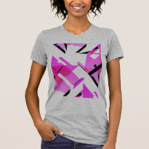 Magenta Rosa Schwarze Formen Abstrakt MCM inspirie