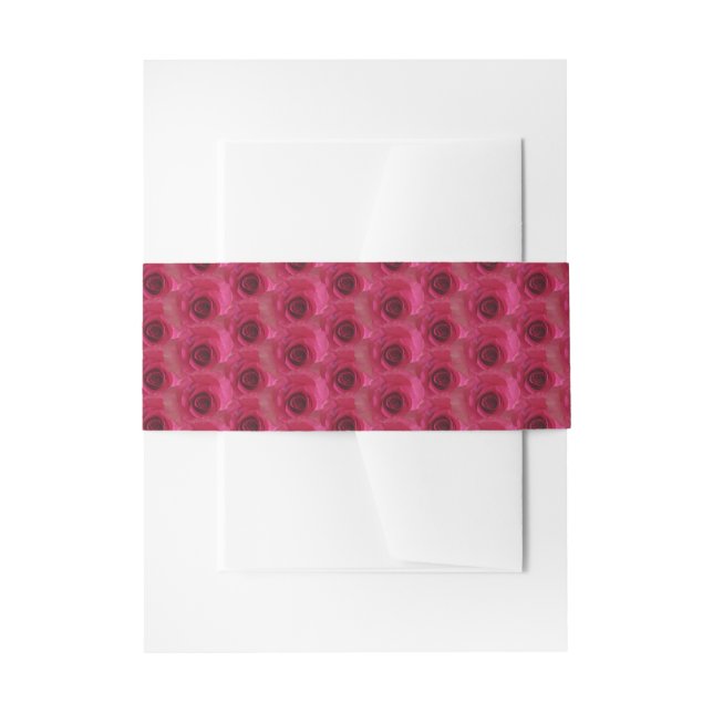 Magenta-Rose Einladungsbanderole (Vorderseite Beispiel)