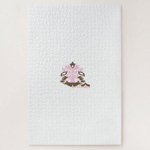 Magenta-rot, gelblich-orange dekorativ puzzle