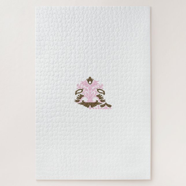 Magenta-rot, gelblich-orange dekorativ puzzle (Vertikal)