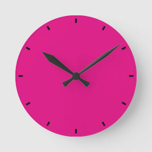 Magenta Runde Wanduhr