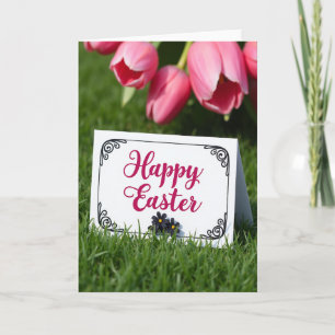 Magenta Script Frühlingskarte Karte