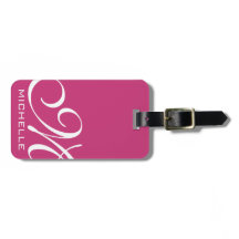 Magenta Script Mit Monogramm