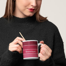 Magenta Shades Colour Harmonie Tasse Weiße Grenze