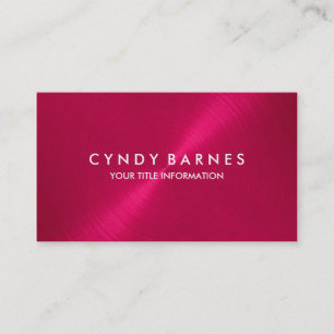 Magenta Sheen Business Card Visitenkarte