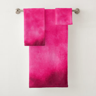 Magenta Sky Cloud-Effekt Badhandtuch Set
