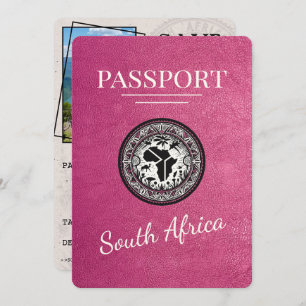 Magenta Südafrika Passport Save The Date