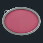 Magenta Trend Color Crimson Red Bright Maroon Ovale Gürtelschnalle<br><div class="desc">Das Produkt mit leuchtendem und lebendigem Magenta ist ein trendiges Geschenk für Modeliebhaber. Magenta wurde als Farbe des Jahres 2023 angekündigt. Dieses krümelige Rot vibriert mit Leben und Kraft. Es redet in reiner Freude, ermutigt Experimente und Selbstdarstellung ohne Zurückhaltung. Es ist mutig und furchtlos und fördert eine fröhliche und optimistische...</div>
