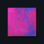 Magenta und Blue Abstrakt Painting Leinwanddruck<br><div class="desc">Eine Aquarellmalerei in magenta und blau,  abstrakt mit dicken,  kräftigen Pinselstrichen.</div>