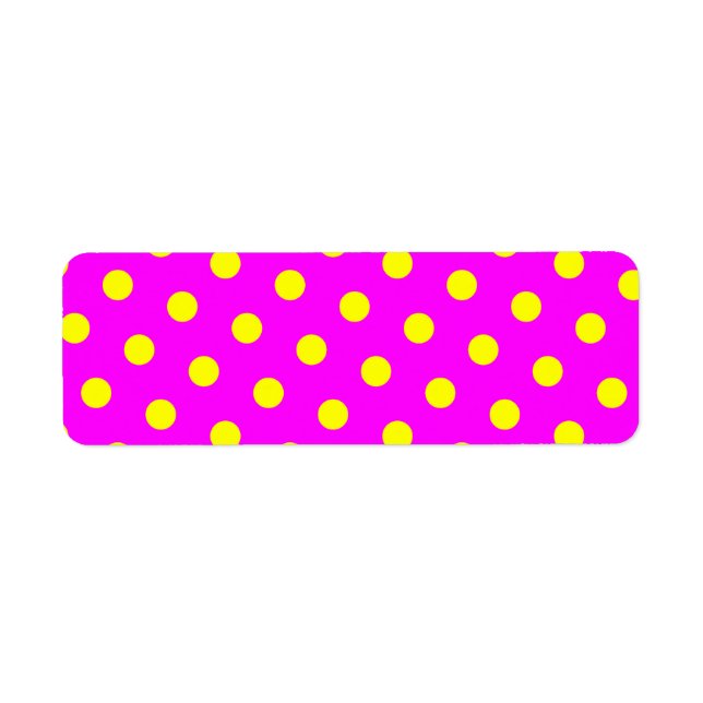 Magenta und Gelbe Polka-Punkte (Vorne)