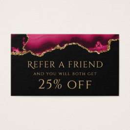 Magenta und Gold-Agate-Karte