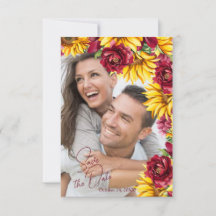 Magenta und Golden Yell Wedding speichern Sie die 