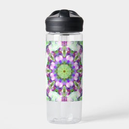 Magenta und Green Mandala Wasserflasche Trinkflasche