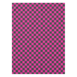 Magenta- und Rauch-Karo-Muster Tischdecke