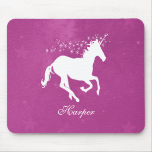 Magenta Unicorn Personalisiert Mouse Pad Mousepad