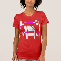 Magenta White Gameboard Geometric MCM Großer Look