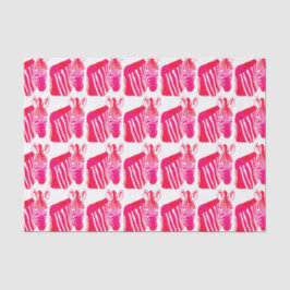 Magenta Zebras Seidenpapier