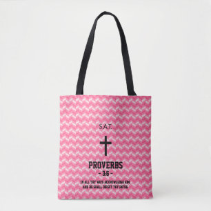 Magenta Zigzag Musterbibel Verse Christlich