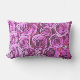 Magentarote Rosen Lendenkissen