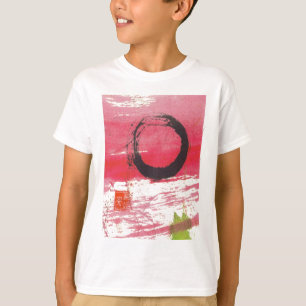 Magentaroter Zen-Kreis T-Shirt