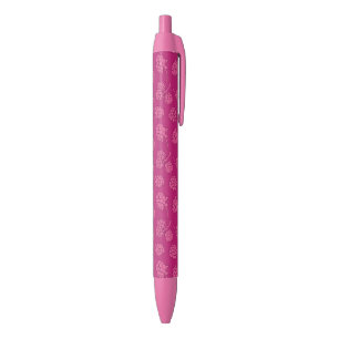 Magentarotes Beeren-Muster Kugelschreiber