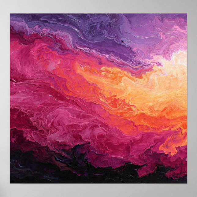 MagentaSunSet Poster (Vorne)