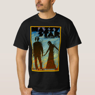 magere Sternfarbe T-Shirt
