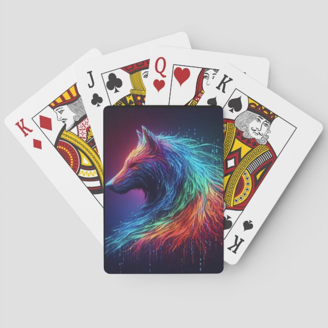 Magestic Wolf Spielkarten (Rückseite)