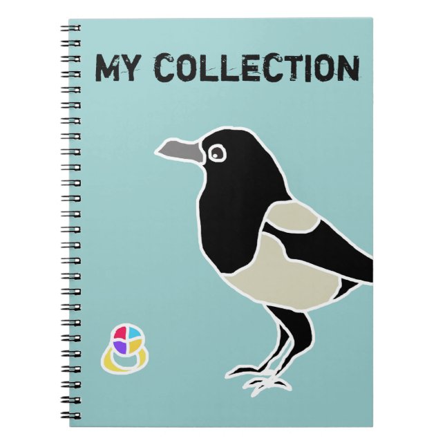 Maggie die magpie/My Sammlung Notizblock (Vorderseite)