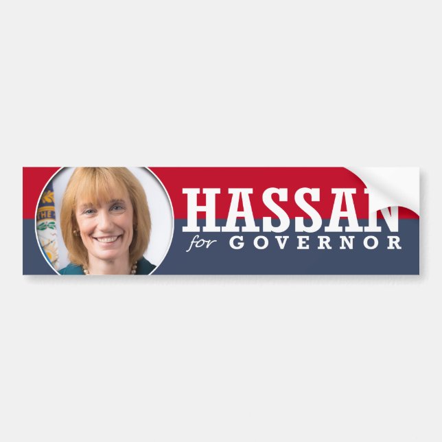 MAGGIE HASSAN KAMPAGNE AUTOAUFKLEBER (Vorne)
