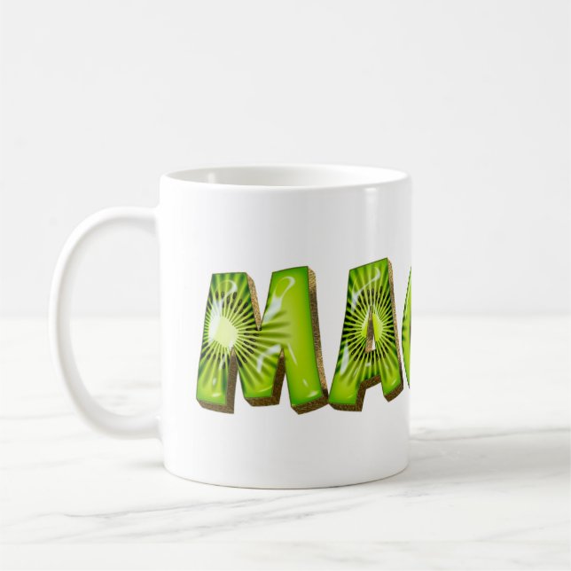 Maggie Name Kiwi Style Tasse Teetasse Kaffeetasse (Links)