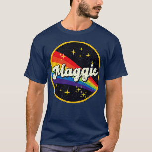 Maggie Regenbogen in Space Vintag GrungeStyle T-Shirt