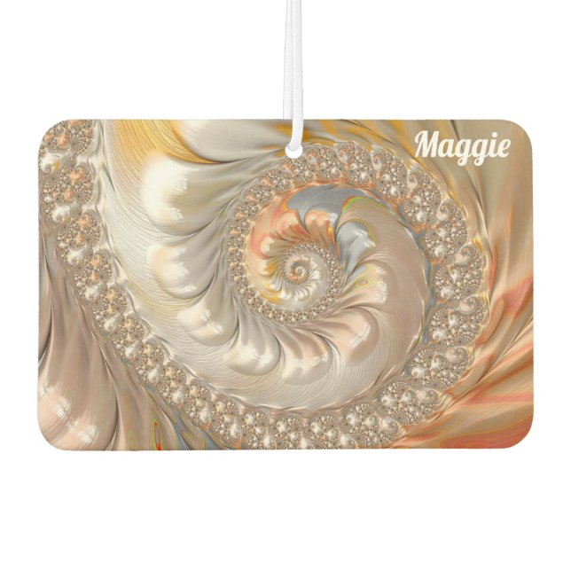 MAGGIE ~ TOPAZ Fraktal Design Muster ~ Original ~ Autolufterfrischer (Vorderseite)