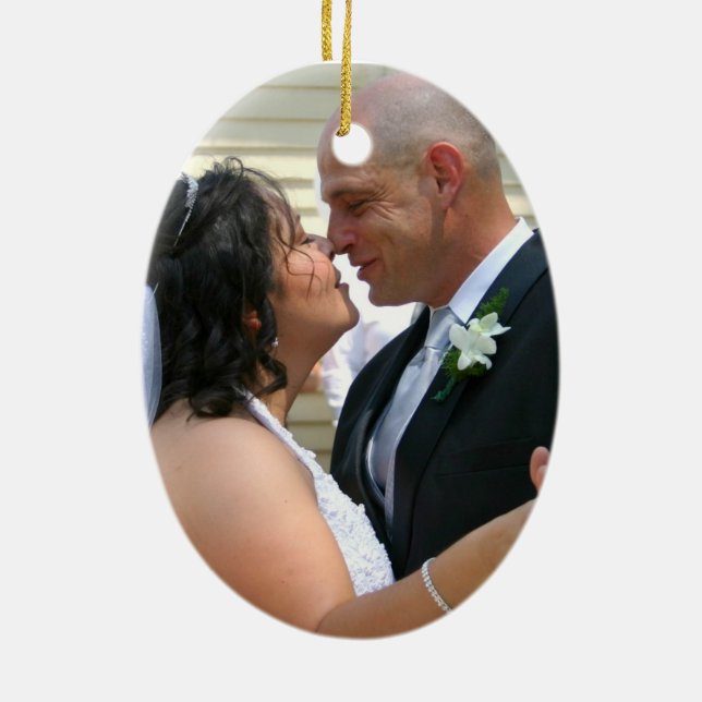 Maggie und Eric-Verzierung Keramikornament (Hinten)