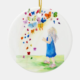 Maggies Schmetterlinge Keramikornament