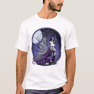 "Maggy" Pflaumen-Libellen-feenhaftes Kunst-Shirt T-Shirt
