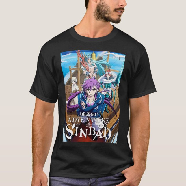 Magi Adventure von Sinbad T-Shirt (Vorderseite)