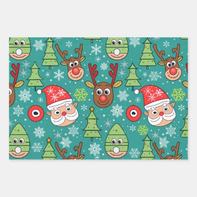 Magia Navideña para regalos Geschenkpapier Set (Vorderseite)