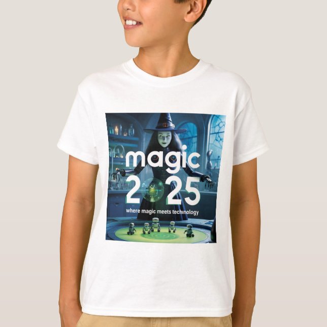 Magic 2025: Die Fusion von Technologie und Magie T-Shirt (Vorderseite)