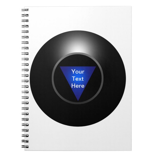 Magic 8 Ball - Ihr Text Notizblock (Vorderseite)