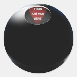 Magic 8 Ball Runder Aufkleber