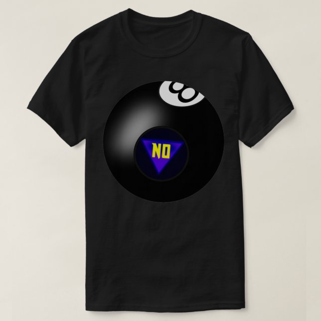 Magic 8 Ball-Vorhersagen T-Shirt (Design vorne)