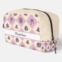 Magic Academy Wizard School Name Travel  Pink Waschbeutel
