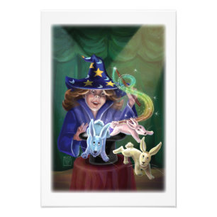 Magic Act Rabbits aus dem Hut Fotodruck