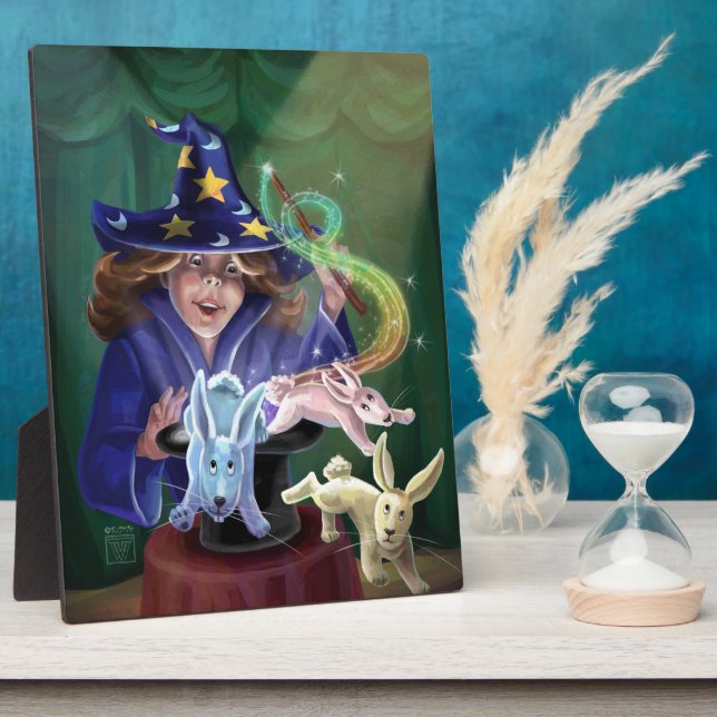 Magic Act Rabbits aus dem Hut Fotoplatte (Seite)