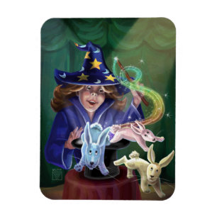 Magic Act Rabbits aus dem Hut Magnet