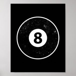 Magic Aight Ball Billiard Pool Poster