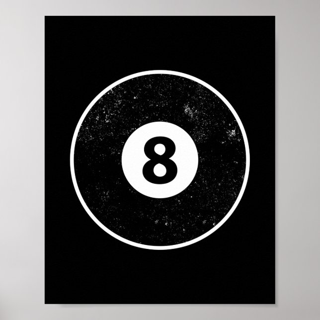 Magic Aight Ball Billiard Pool Poster (Vorne)